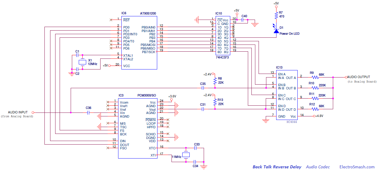 Back Talk Reverse Delay Audio Codec
