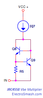 JRC4558 Vbe Multiplier